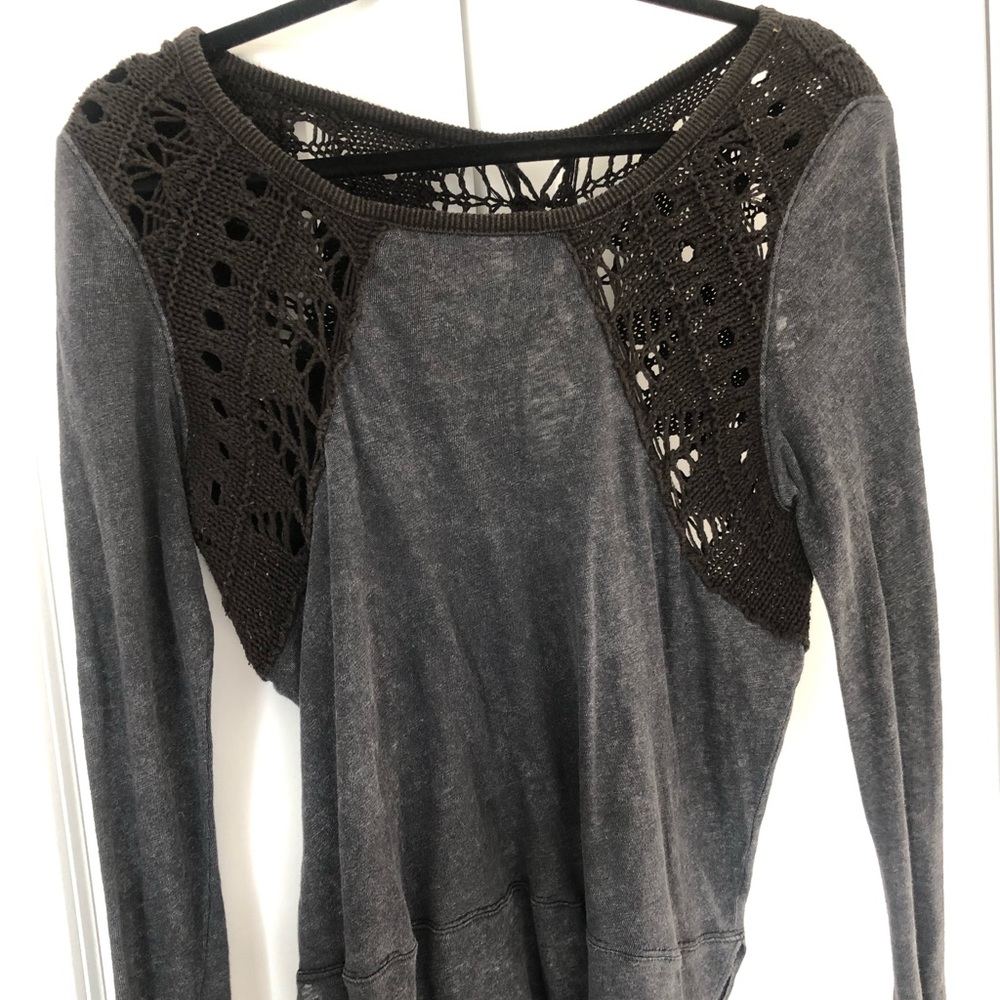 Free people black/gray top
